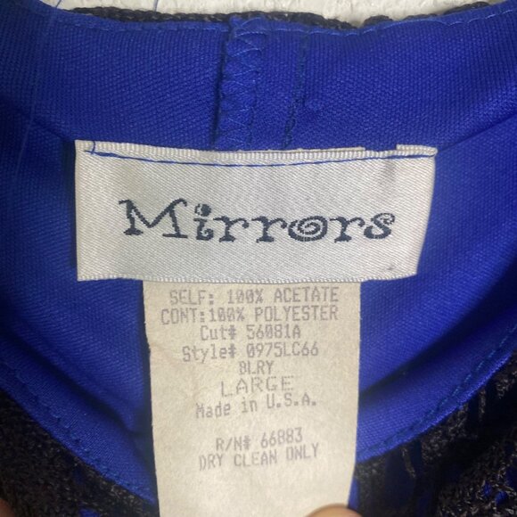 Vintage Dress Womens L Lace Overlay Asymmetrical Fringe Flapper Party Goth - Picture 2 of 10